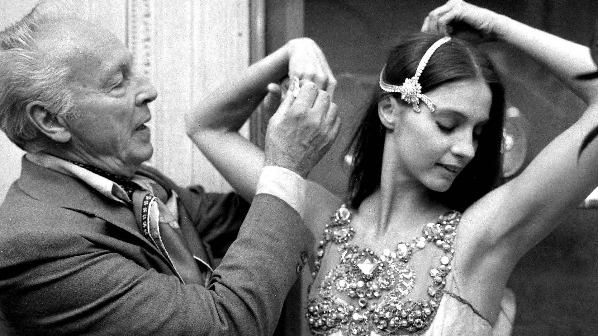 George Balanchine e la ballerina Suzanne Farrell, 24 settembre 1976, Parigi