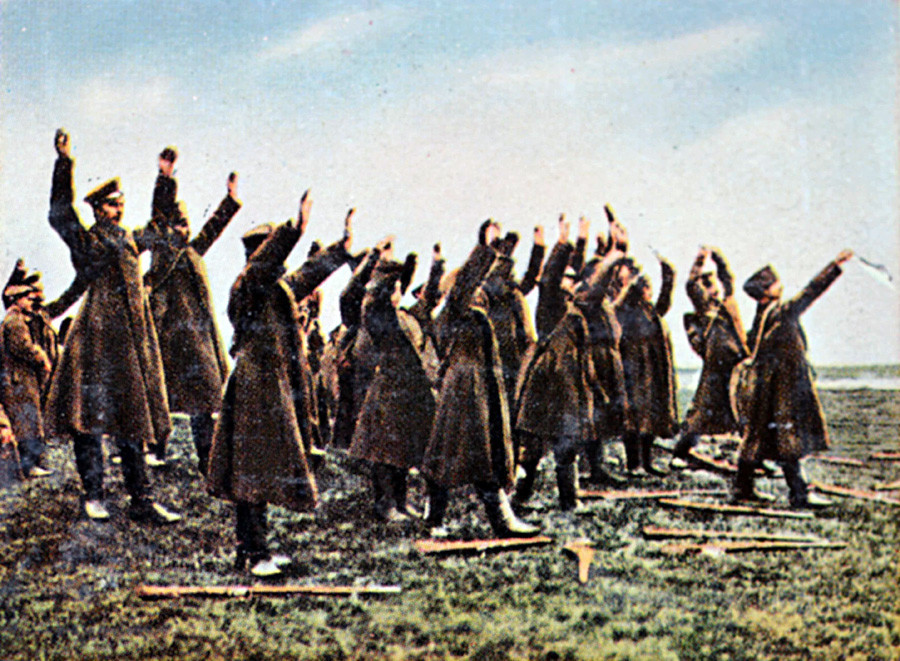 Капитулација на руските војници во Првата светска војна. 