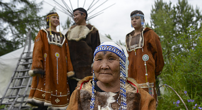 Avtohtoni prebivalci vasi Eso na Kamčatki