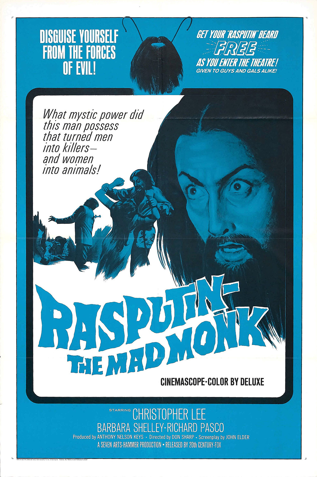 Poster film “Rasputin — The Mad Monk”.