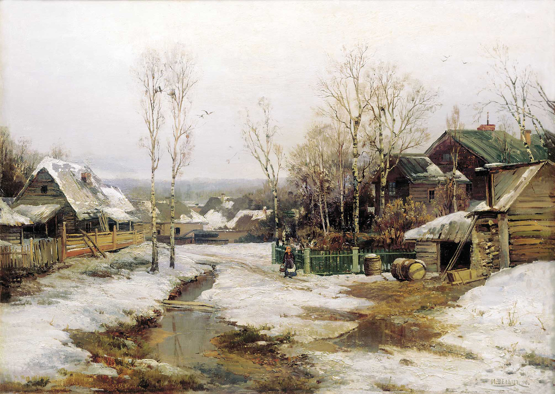 『サンクトペテルブルク付近での春』、1896年