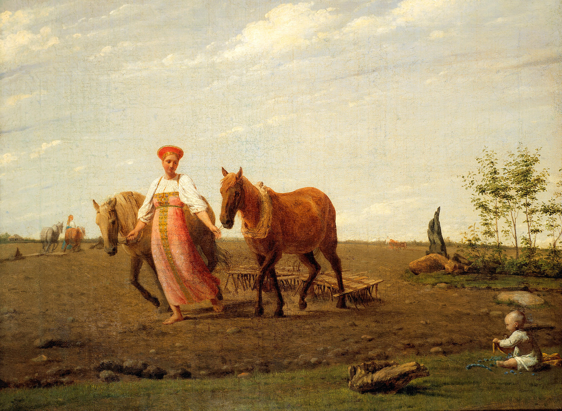 『春の畑』、1820年代
