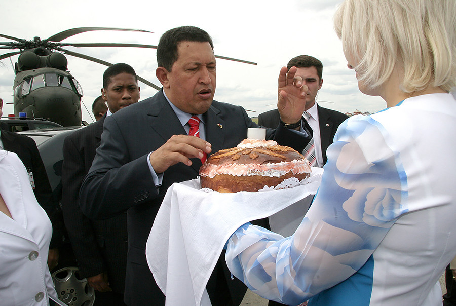 Hugo Chavez durante su visita a Rusia en 2007.