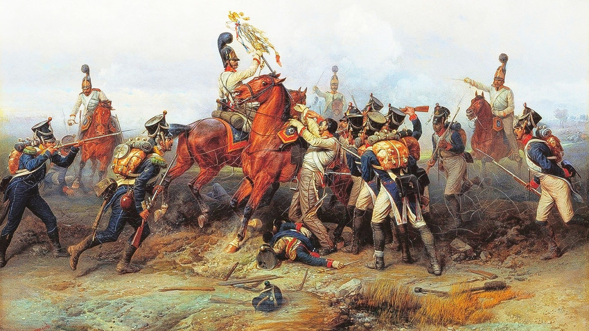 Подвиг коњичког пука у бици код Аустерлица 1805. године. 