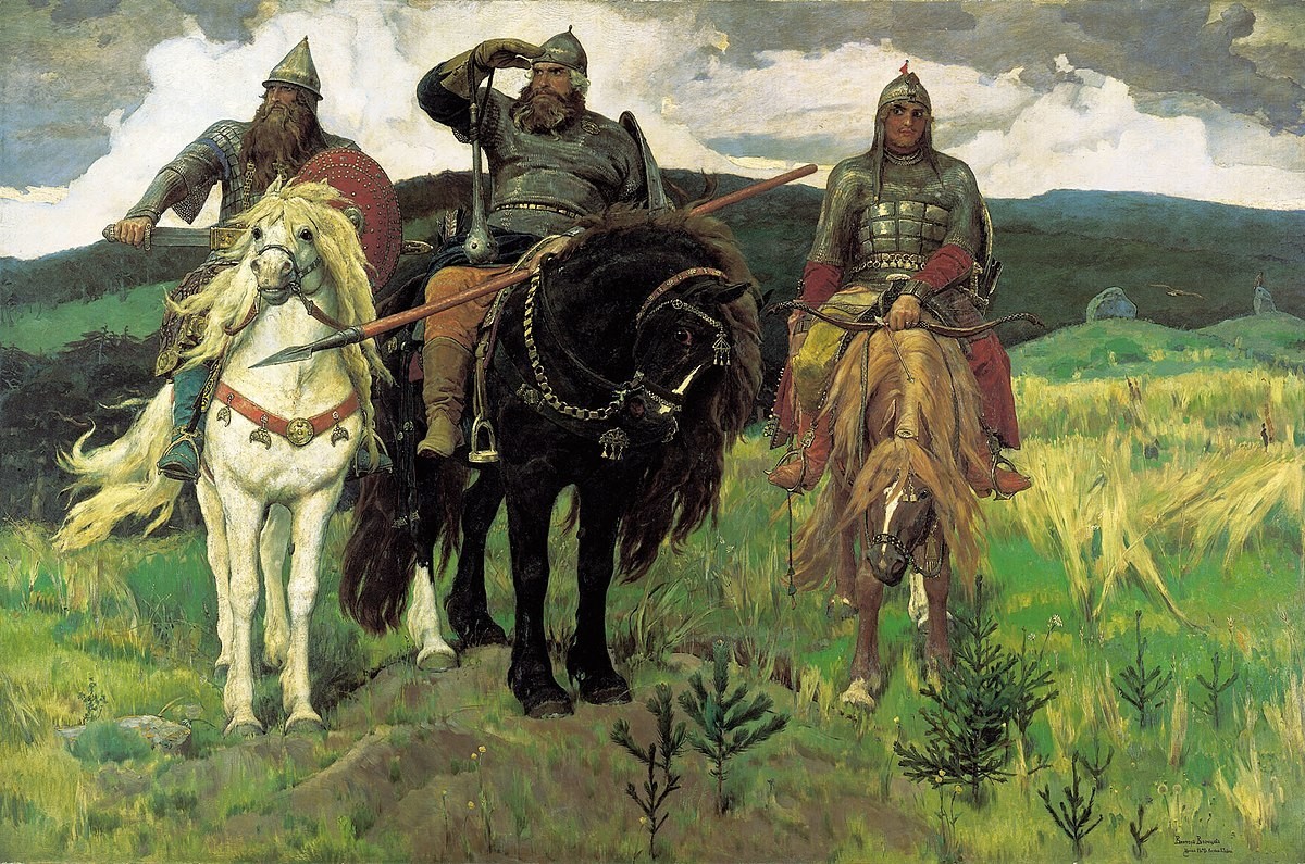Die drei Recken (Bogatyr) von Wiktor Wasnezow, 1898