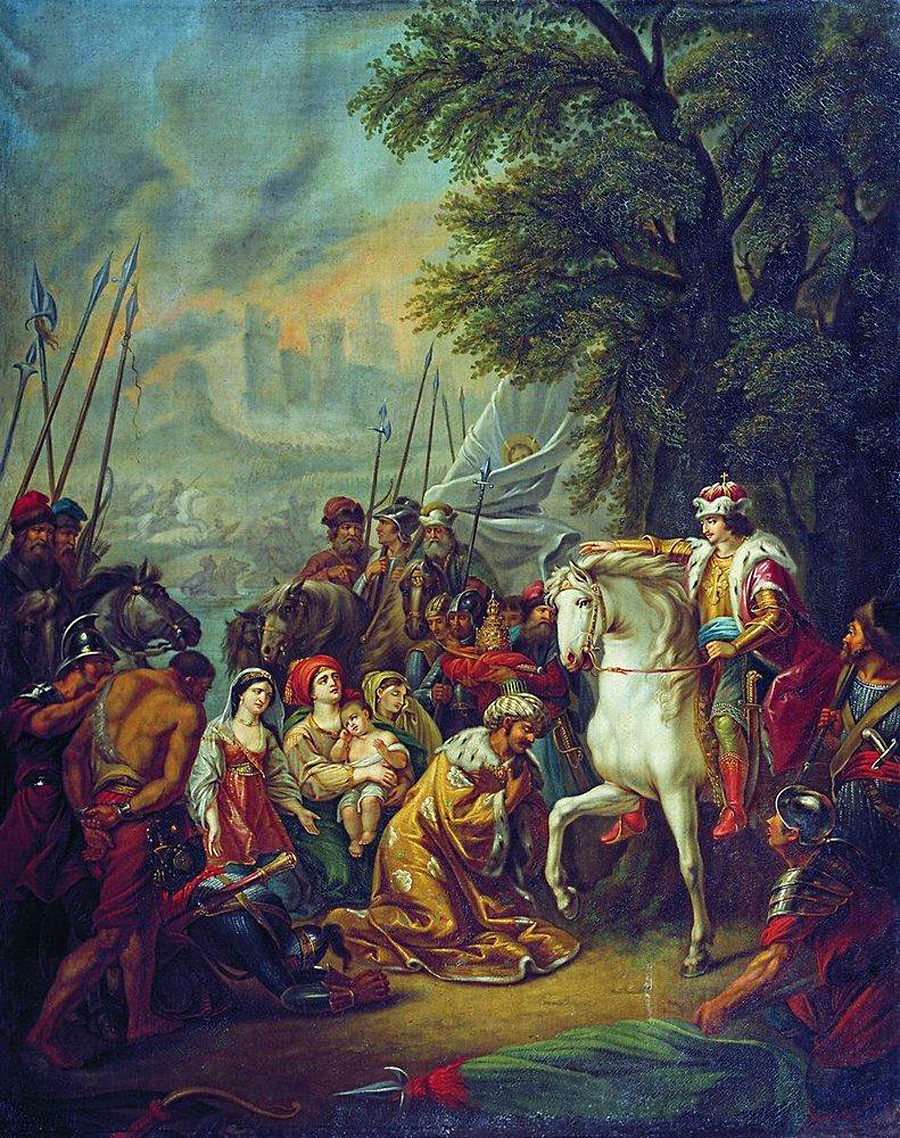 Die Eroberung von Kasan von Zar Iwan dem Schrecklichen am 2. Oktober 1552