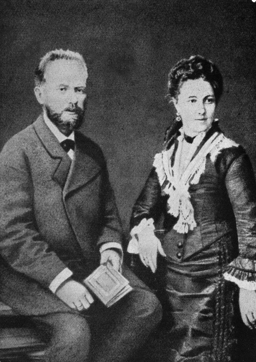  Чайковски със брачната половинка си Антонина Ивановна. Юли 1877 година, Москва 