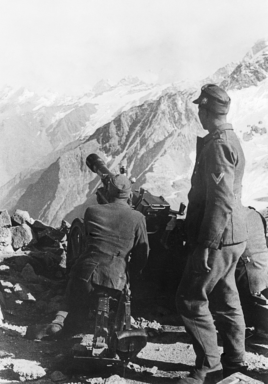 Првата брдска стрелечка дивизија на Вермахтот на Кавказ. Русија, Втора светска војна.