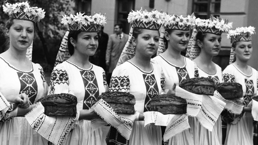 Festival panen di Belarus Soviet, 1987.