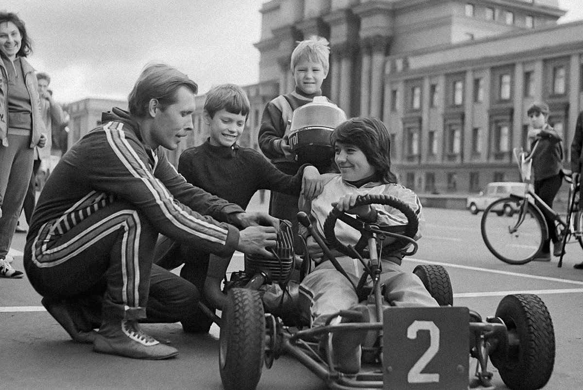 Clases de karting, Kuibishev (hoy Samara), 1988. 