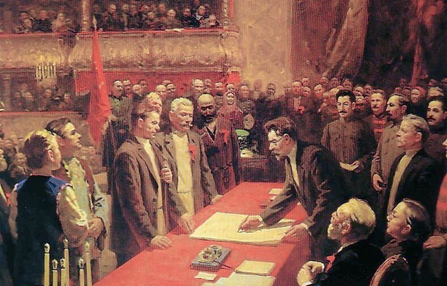 Podpisovanje Sporazuma o ustanovitvi ZSSR