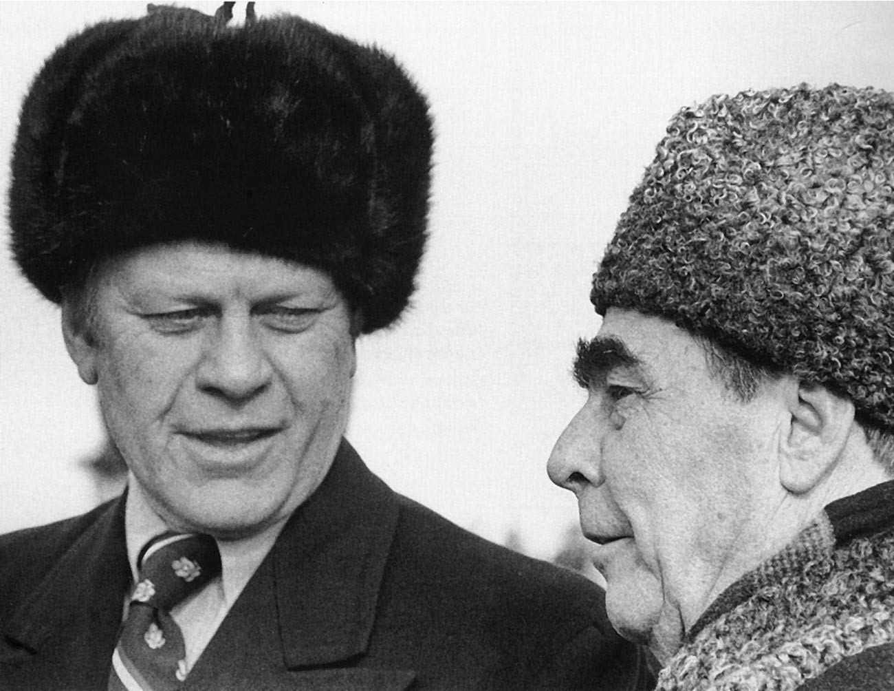Američki predsjednik Gerald R. Ford prilikom susreta sa sovjetskim liderom Leonidom Brežnjevim, 1974. 
