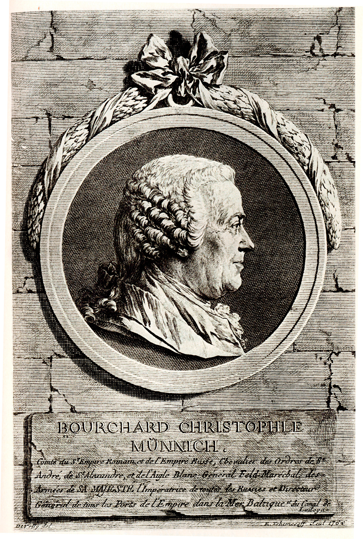 Porträt des Grafen Burkhard Christoph von Münnich (1683-1767)