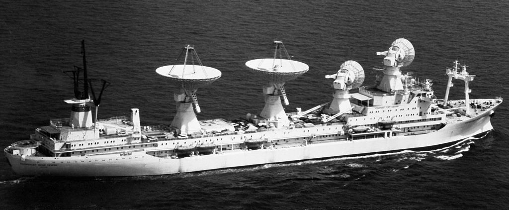 Das sowjetische Raumfahrtkontrollüberwachungsschiff „Kosmonaut Juri Gagarin“ wurde 1971 in Betrieb genommen. Es war zu dieser Zeit das weltweit größte Forschungsschiff.