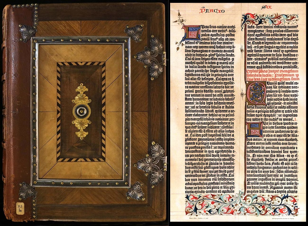 Una delle due Bibbie stampate da Johannes Gutenberg