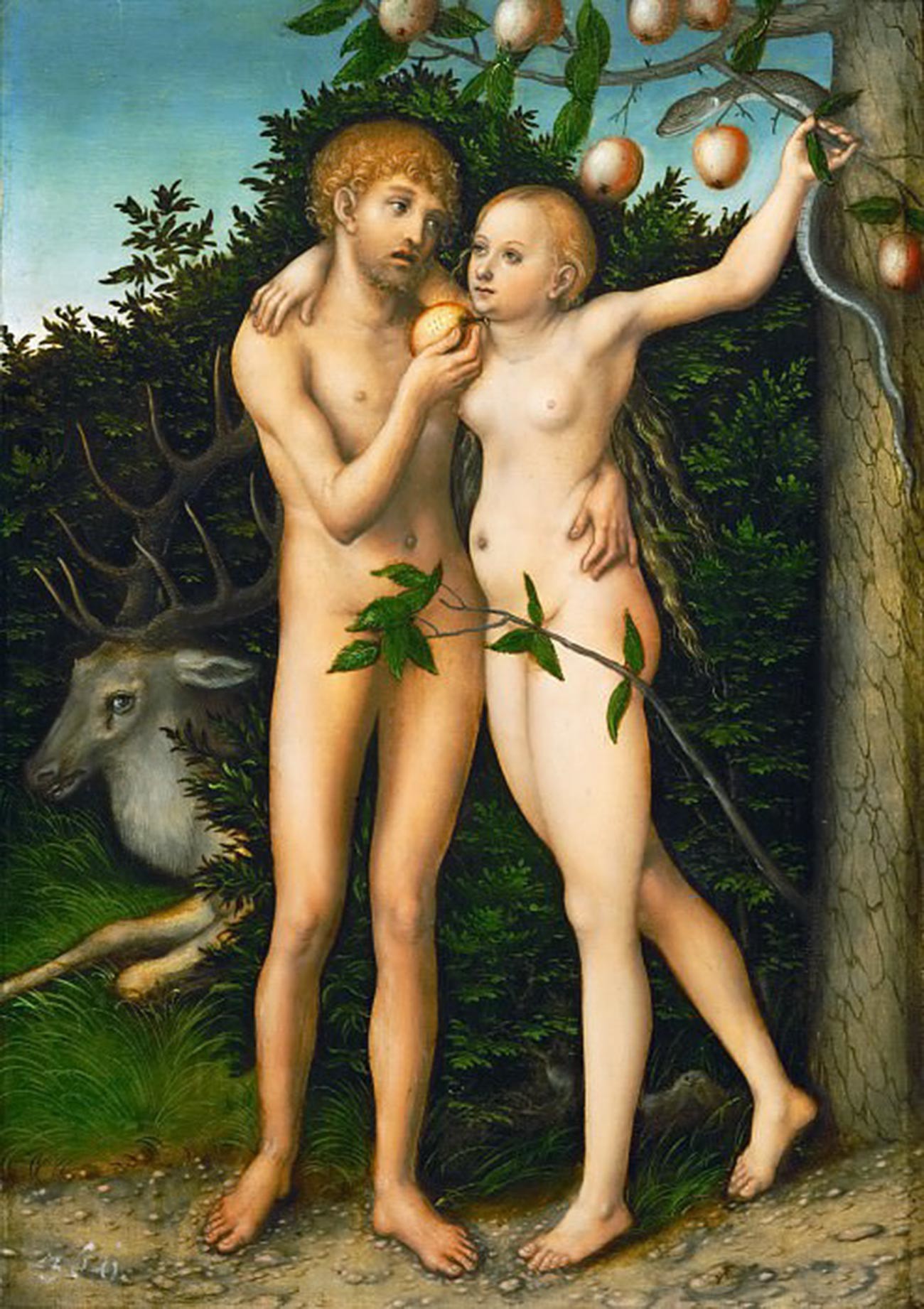 Lucas Cranach il Vecchio, Adamo ed Eva, 1537