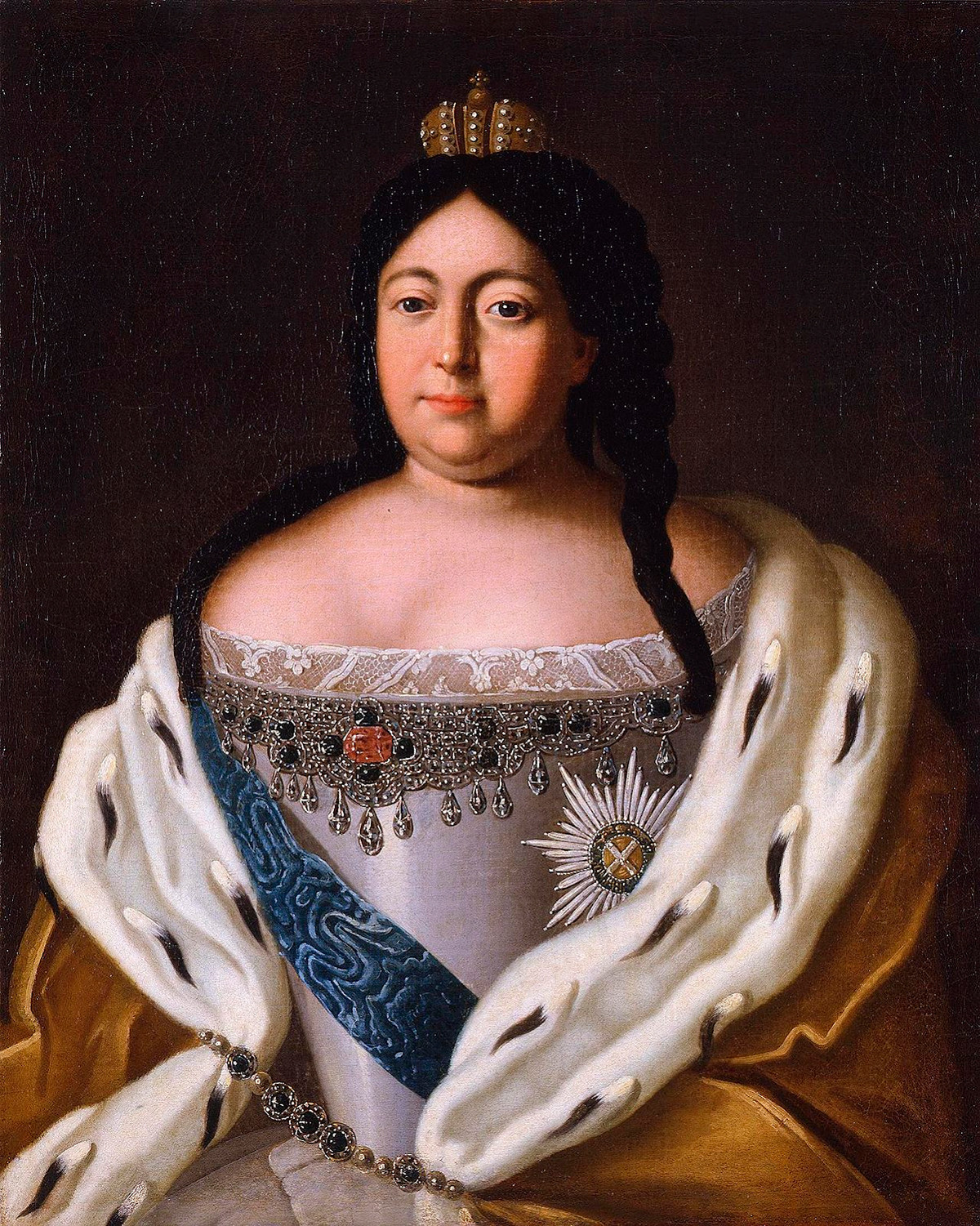 Portret Ane Ivanovne. Delo neznanega slikarja 
