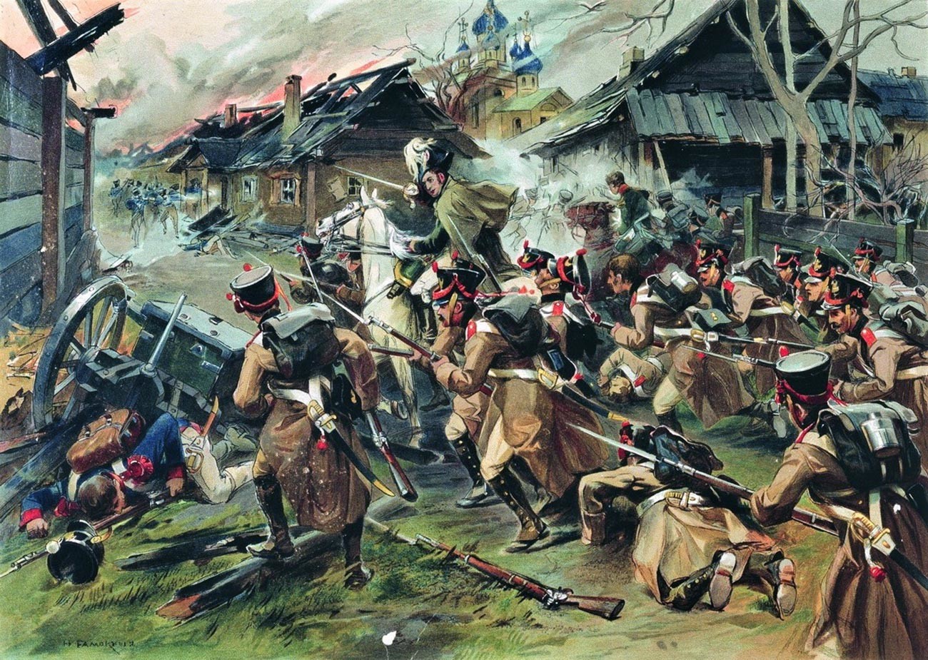 Бой за Малоярославец 12 октября 1812 года.