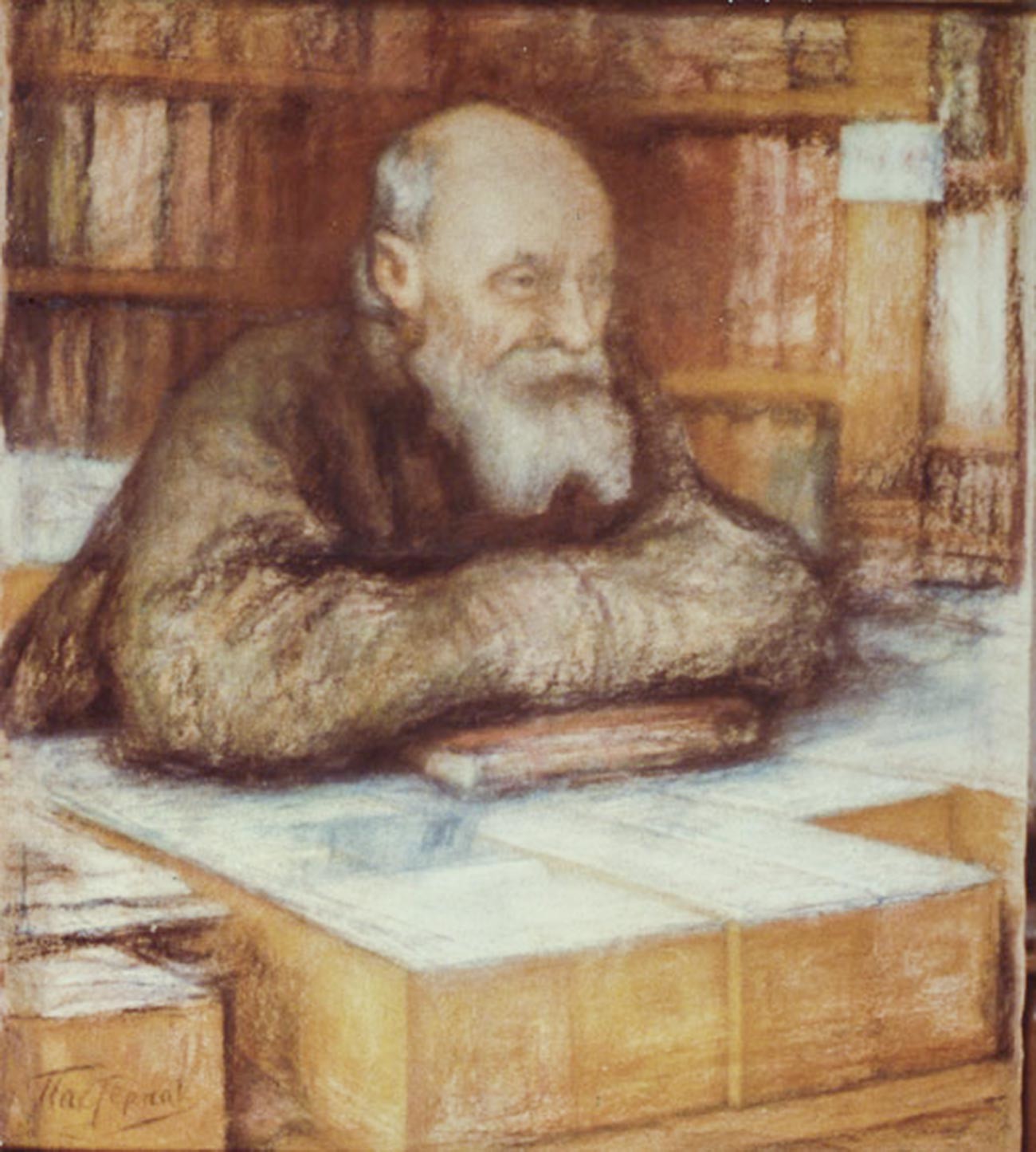Porträt von Nikolai Fjodorow.