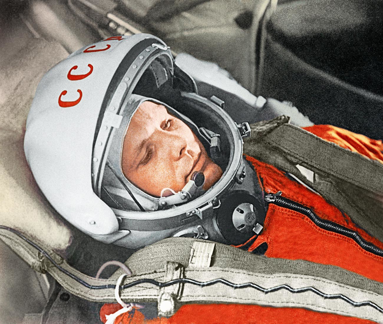 Juri Gagarin am 12. April 1961.