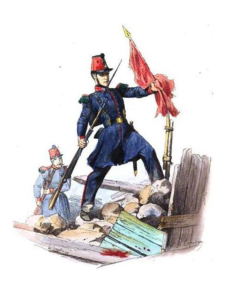 Мобилна Национална гарда, 18. батаљон (Јун 1848).