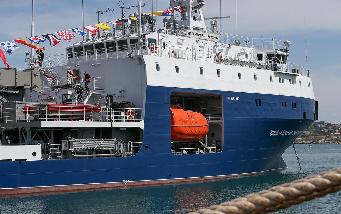 Ceremonija prijema u sastav Crnomorske flote Ruske Federacije malog pomorskog tankera 