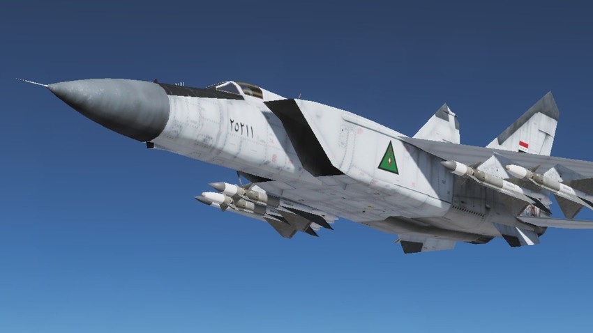 Reconstrucción 3D de un MiG-25 iraquí.