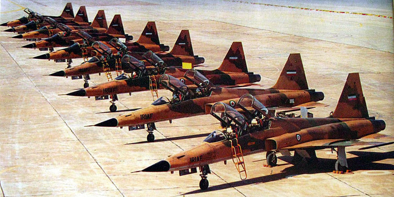 Northrop F-5 iraníes durante la guerra entre Irán e Irak.