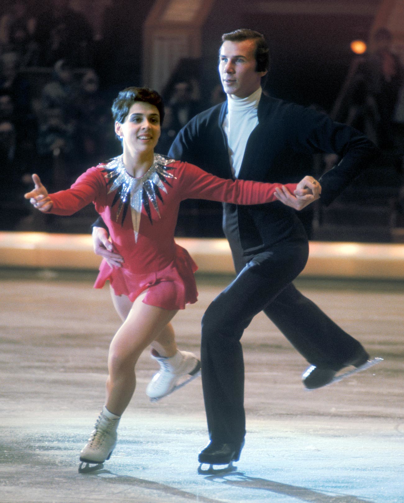 Ирина Роднина и Александар Зајцев, светски и европски шампиони у уметничком клизању у пару, 1974.