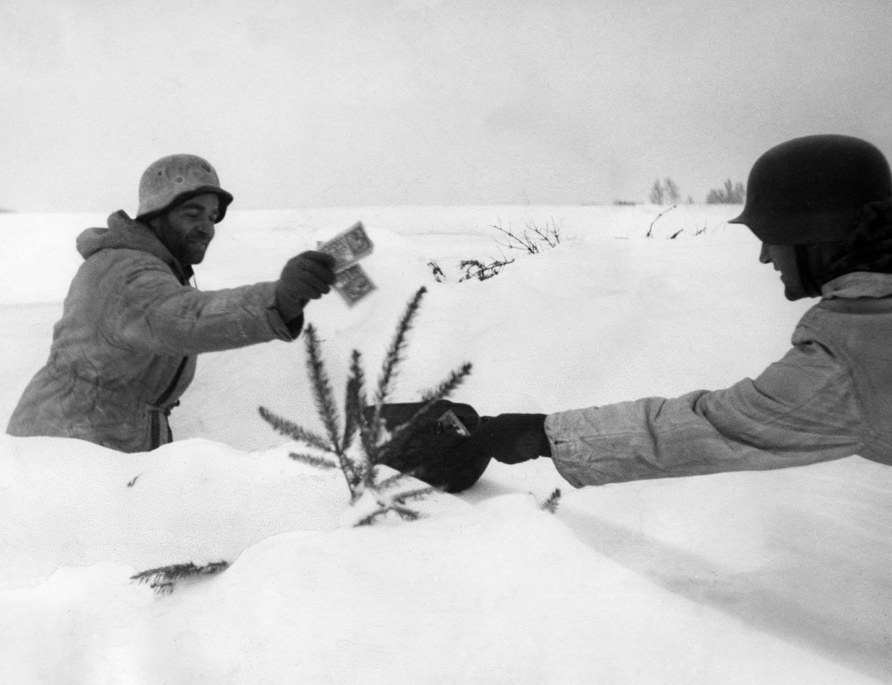 Дански војници во Курландија, февруари 1945 година.
