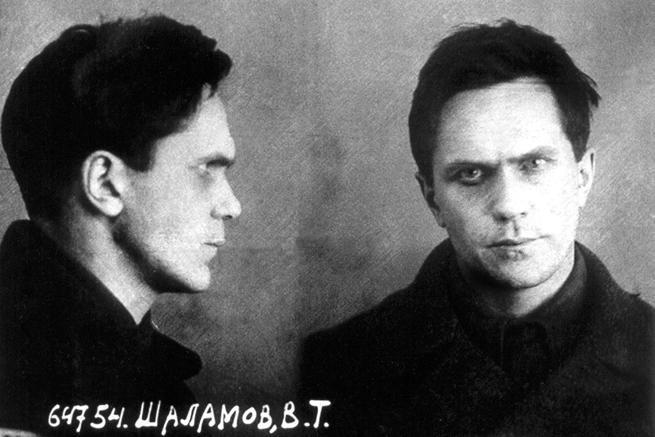 Заключенный Варлам Шаламов, фото при аресте, 1937