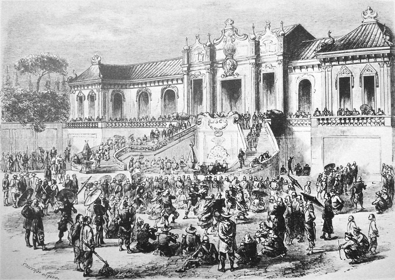 Британске и француске трупе пљачкају Стару летњу палату (Yuanming Yuan) 1860. 