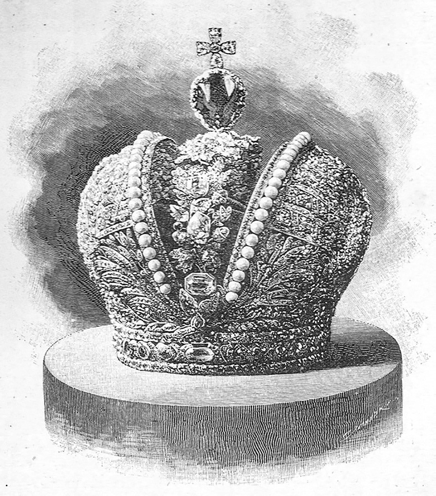 Большая Императорская корона, гравюра