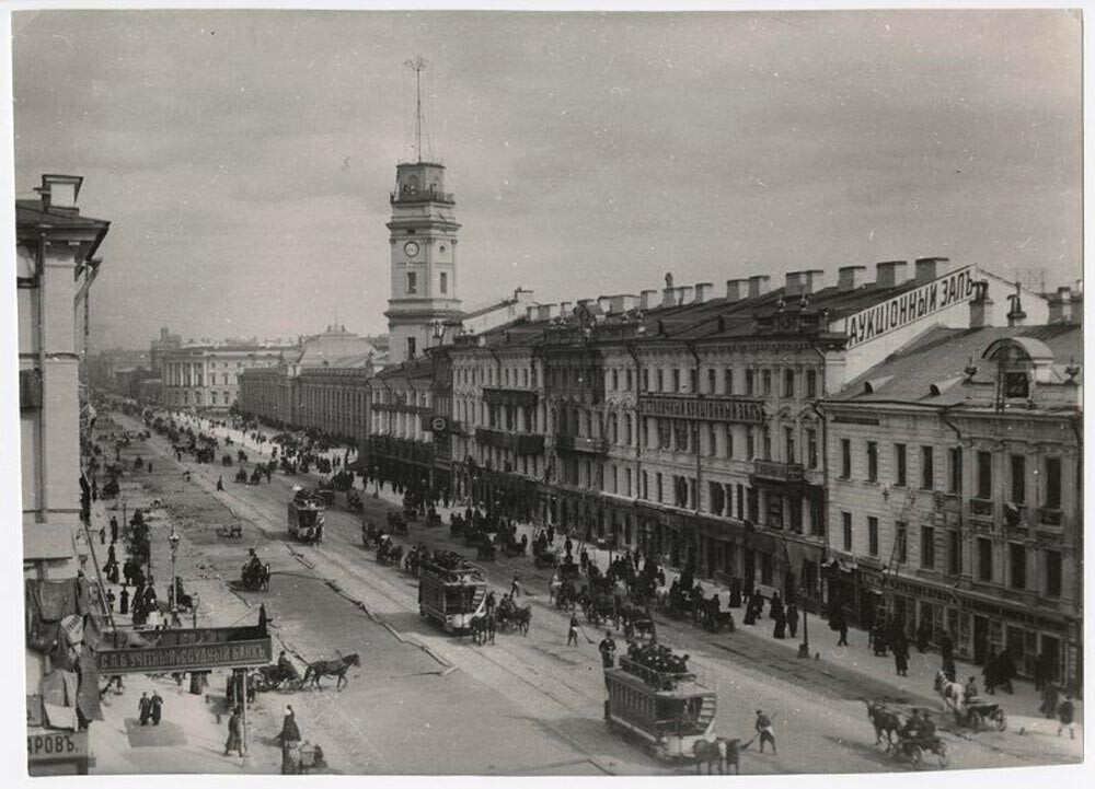 Невска авенија, 1887 година.
