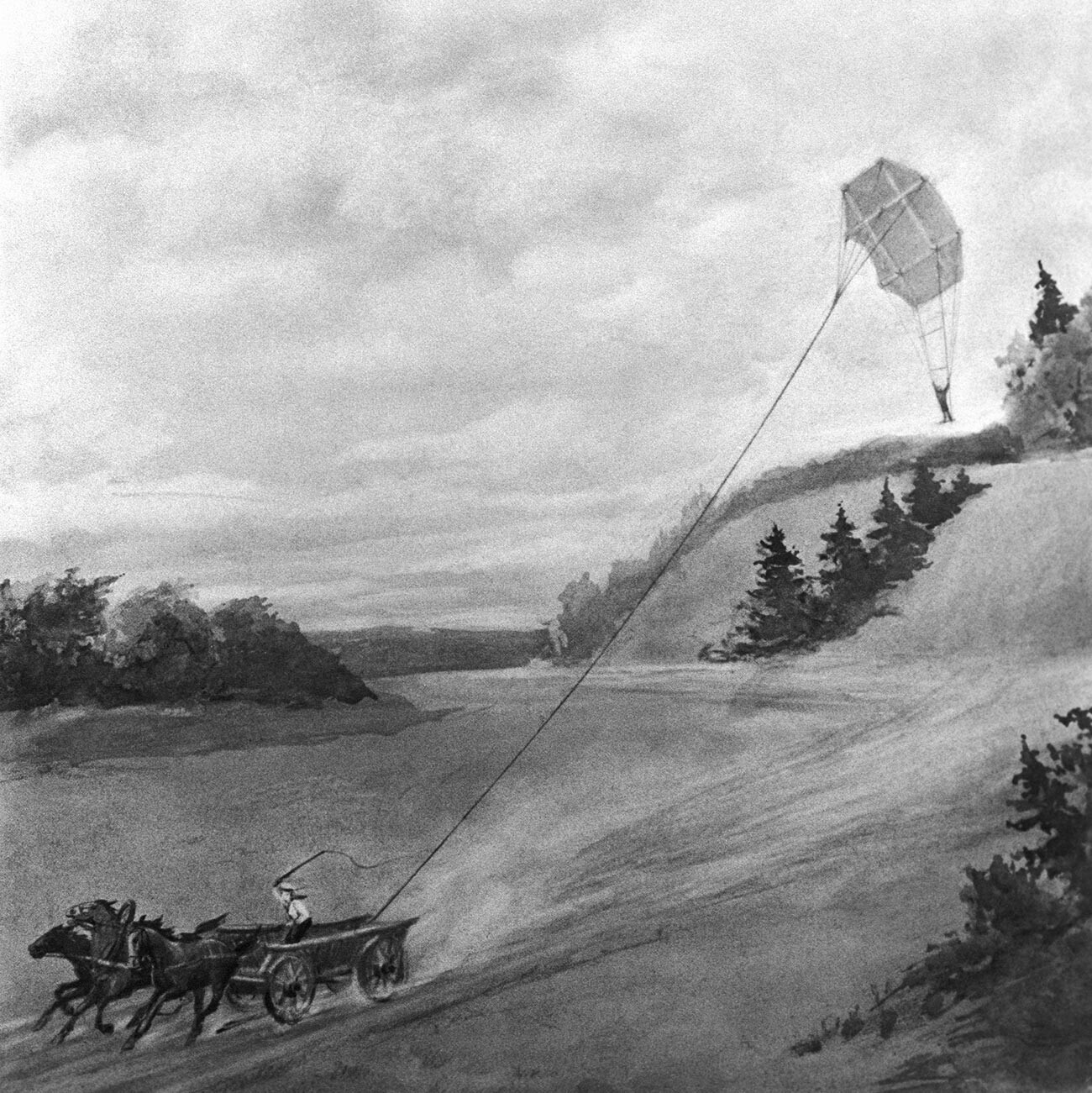 モジャイスキーが作った凧、1876年