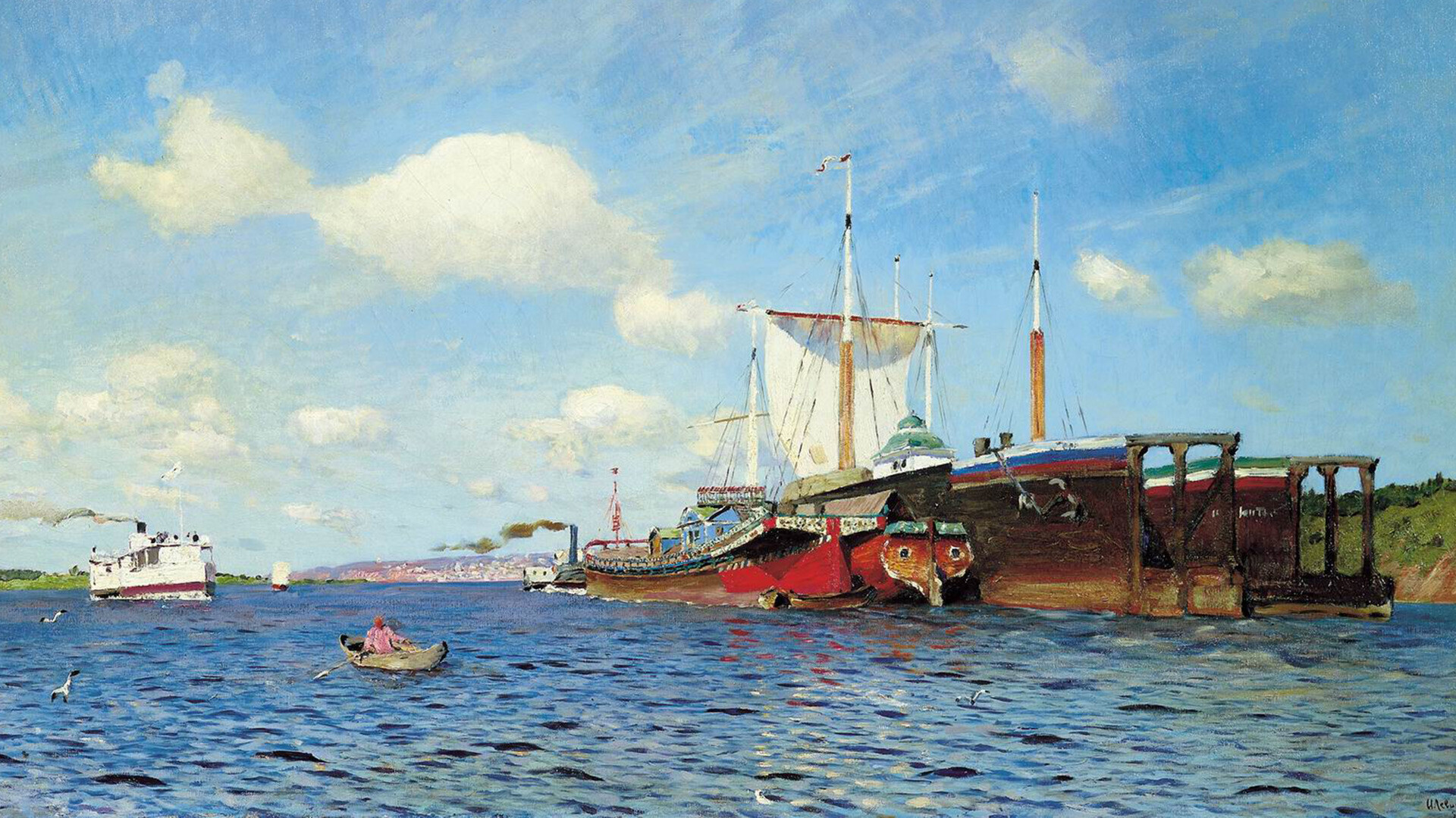 Angin Segar. Volga, 1895.