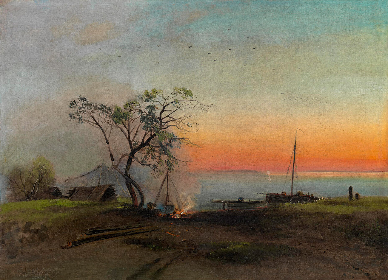 Nelayan di Sungai Volga, 1872.
