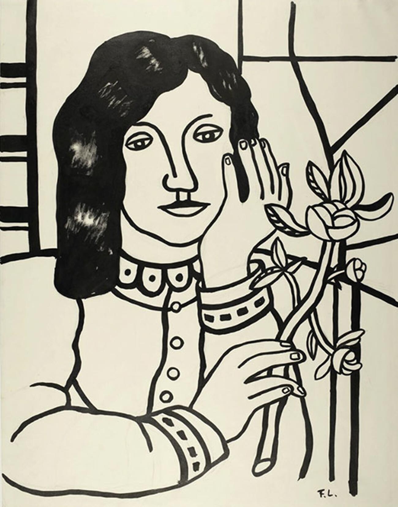 Fernand Léger. Portrait de Nadia Léger, 1948