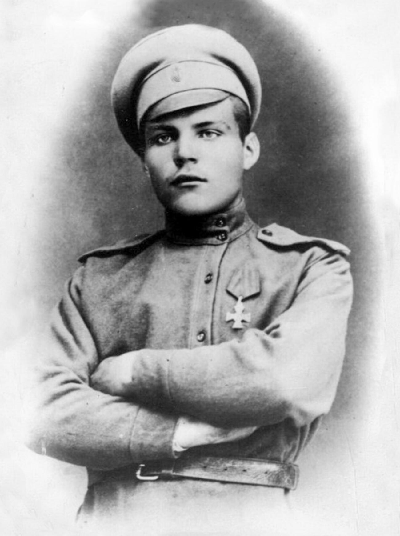 Mariscal de la Unión Soviética Rodión Malinovski durante o antes de la Primera Guerra Mundial