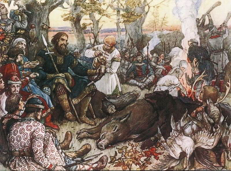 Одмор великог кнеза Владимира Мономаха после лова.