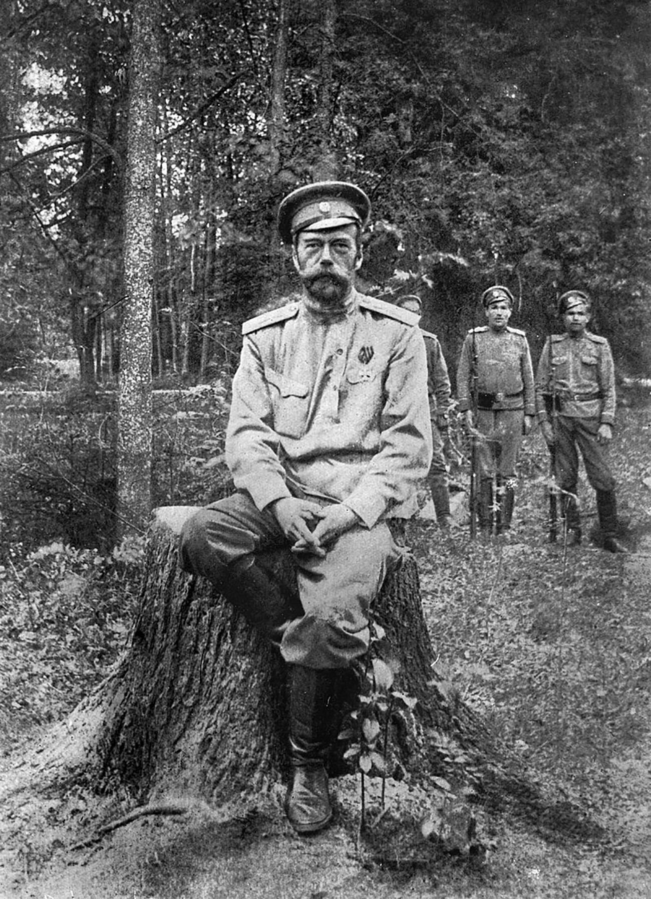 Николай II в ссылке в Царском Селе