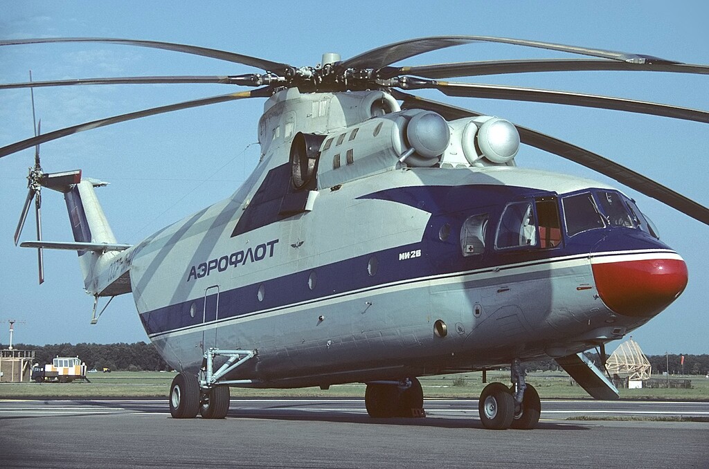Mil Mi-26 en el aeropuerto británico de Farnborough (1984)