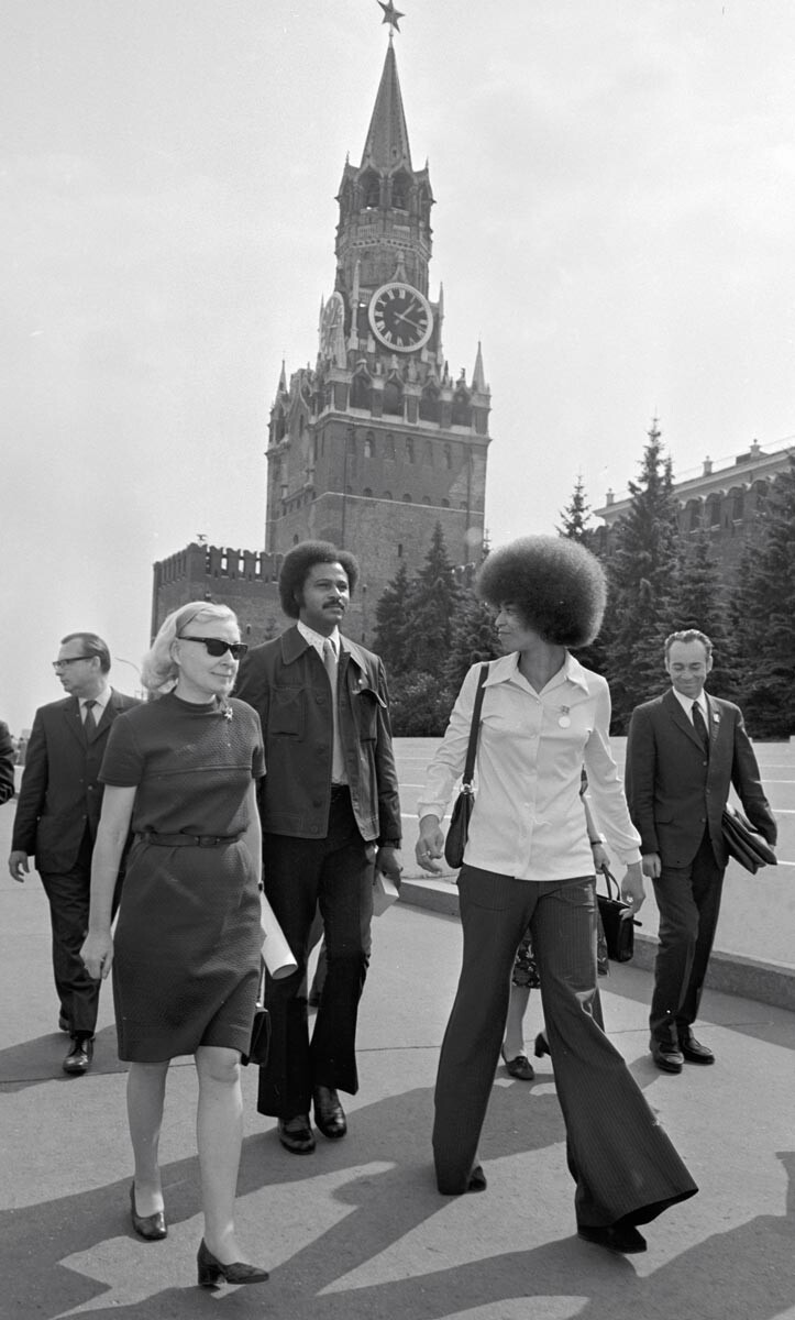 Davis on Red Square, 1972