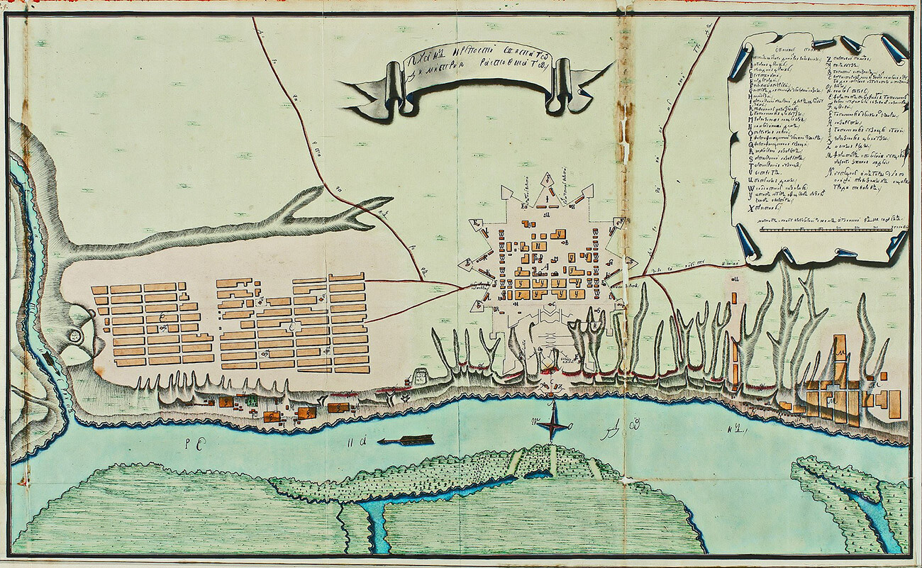 План на крепостта на Дмитрий Ростовски от 1768 година 