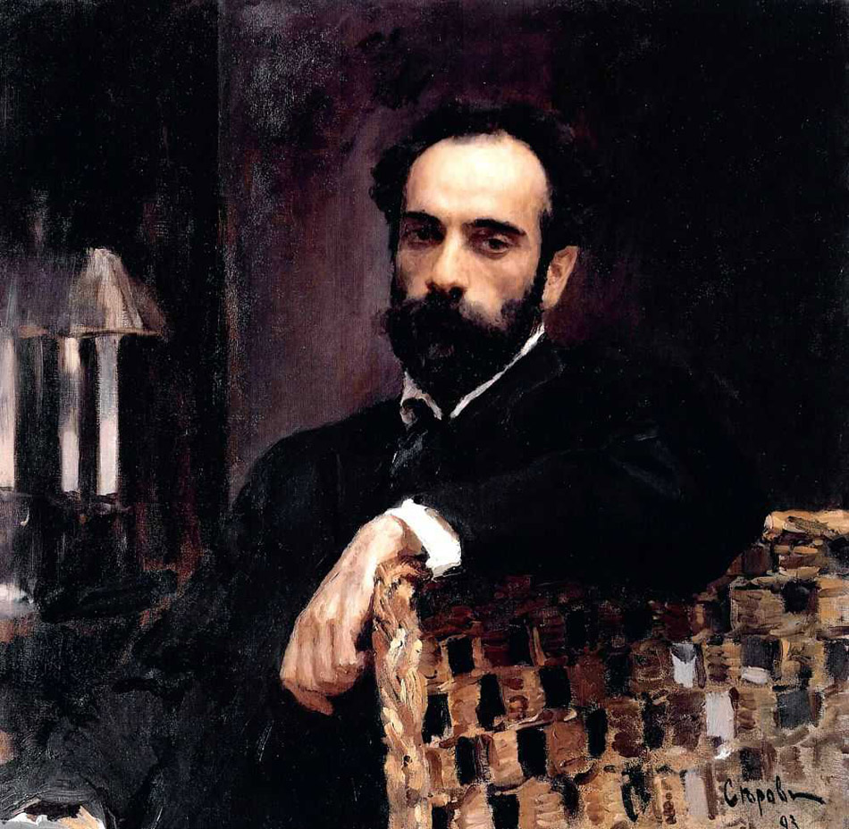 　セローフは以降、自分の技能を常に向上させながら、当時の著名人の肖像画を次々に描いていった。モデルには皇族や公、実業家や銀行家、芸能人や芸術家がいた。／画家イサーク・レヴィタン、1893年