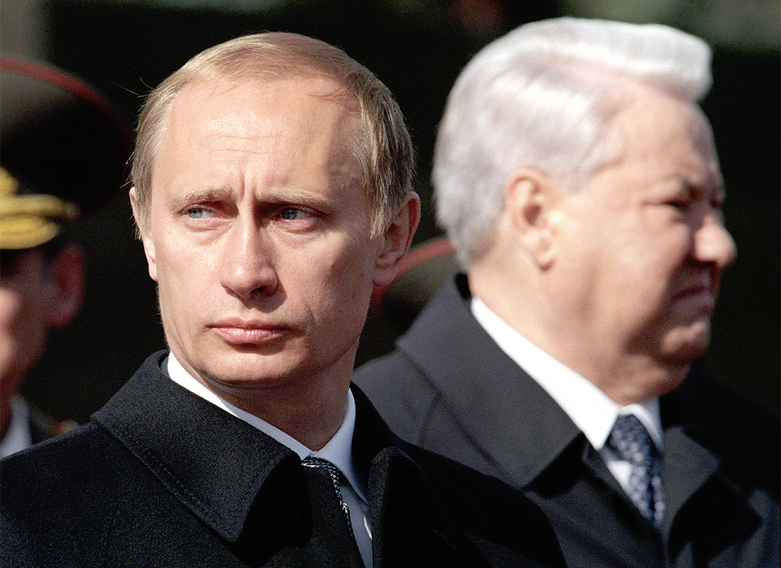 Владимир Путин и Борис Јељцин, 2000.