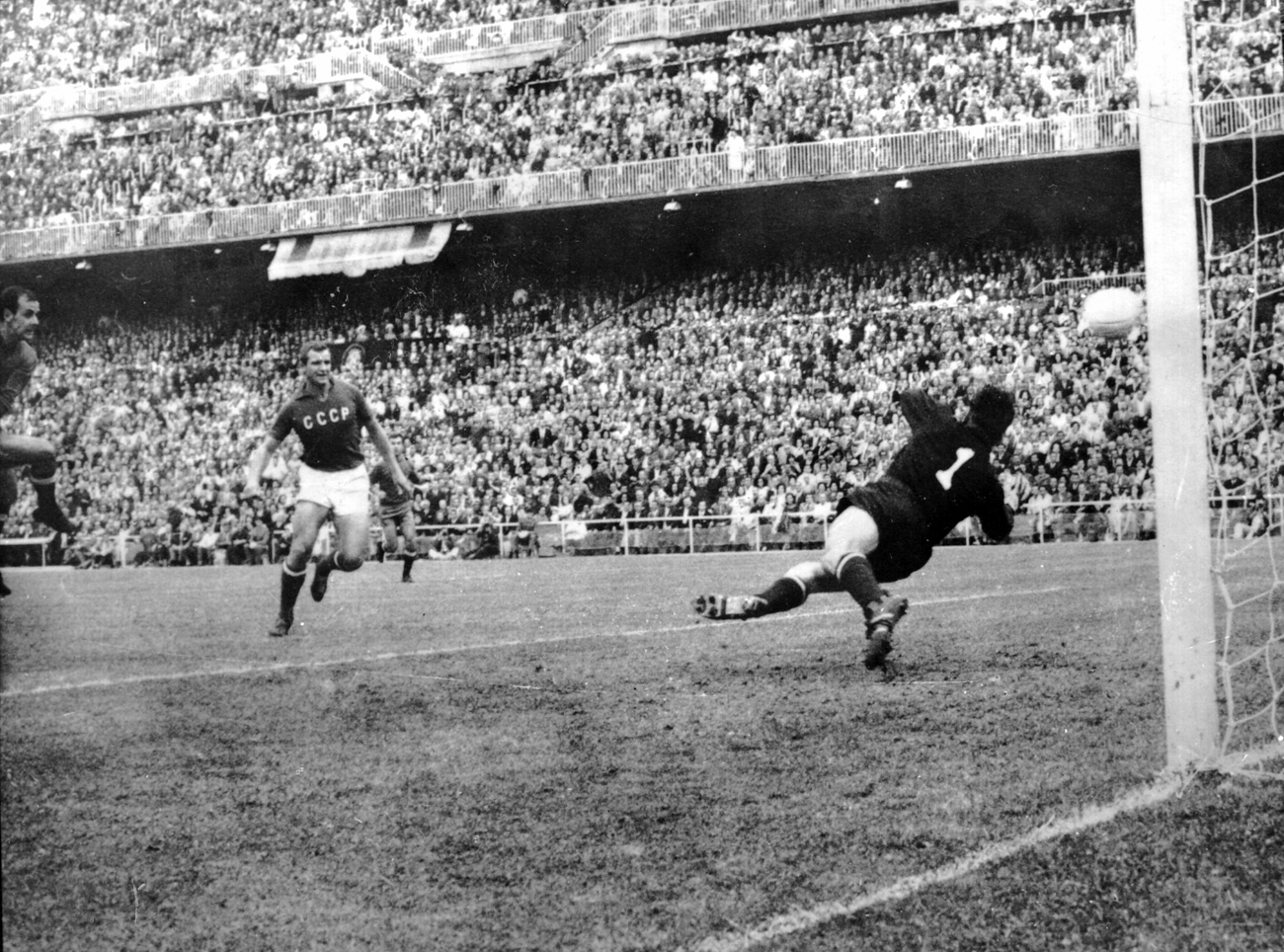 La final de la Copa Europea de Naciones en Madrid, el 17 de junio de 1964.