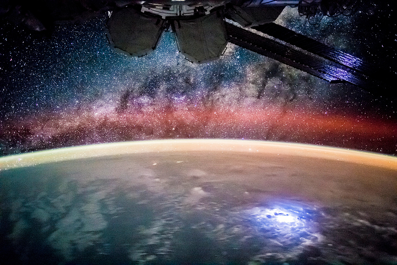 Поглед од Меѓународната вселенска станица.