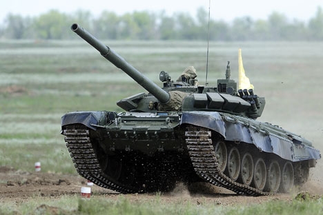T-72 at the tank biathlon, 2014. Source: ITAR-TASS