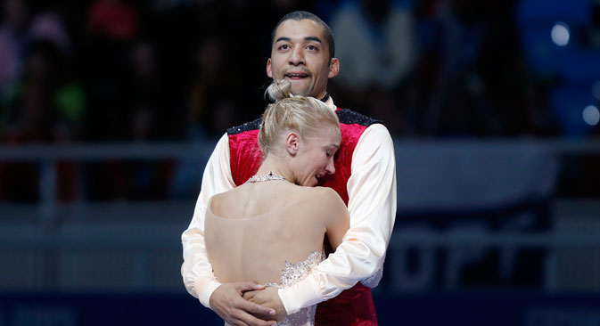 Nach den Olympischen Spielen fasste Aljona Sawtschenko den Entschluss, noch einmal um olympisches Gold zu kämpfen. Robin hingegen glaubte nicht mehr an eine Goldmedaille bei den nächsten Spielen. Foto: Reuters